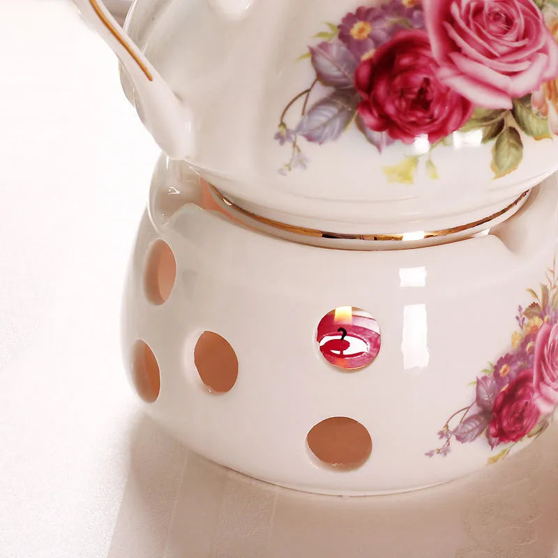 Britisches Teeset – Pink Camellia Keramik – 500ML Kanne