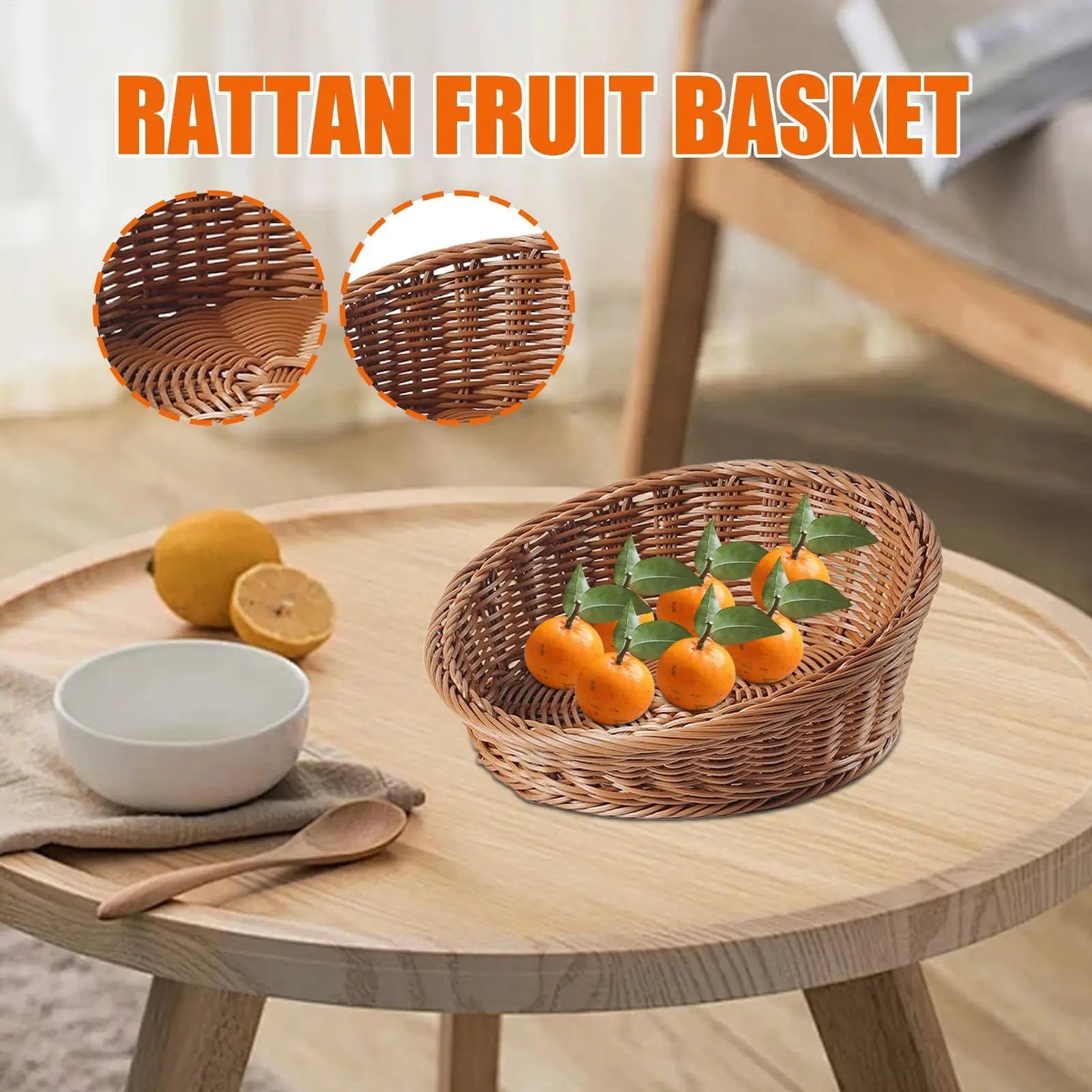 Brotkorb – Imitation Rattan Design – Verschiedene Grössen