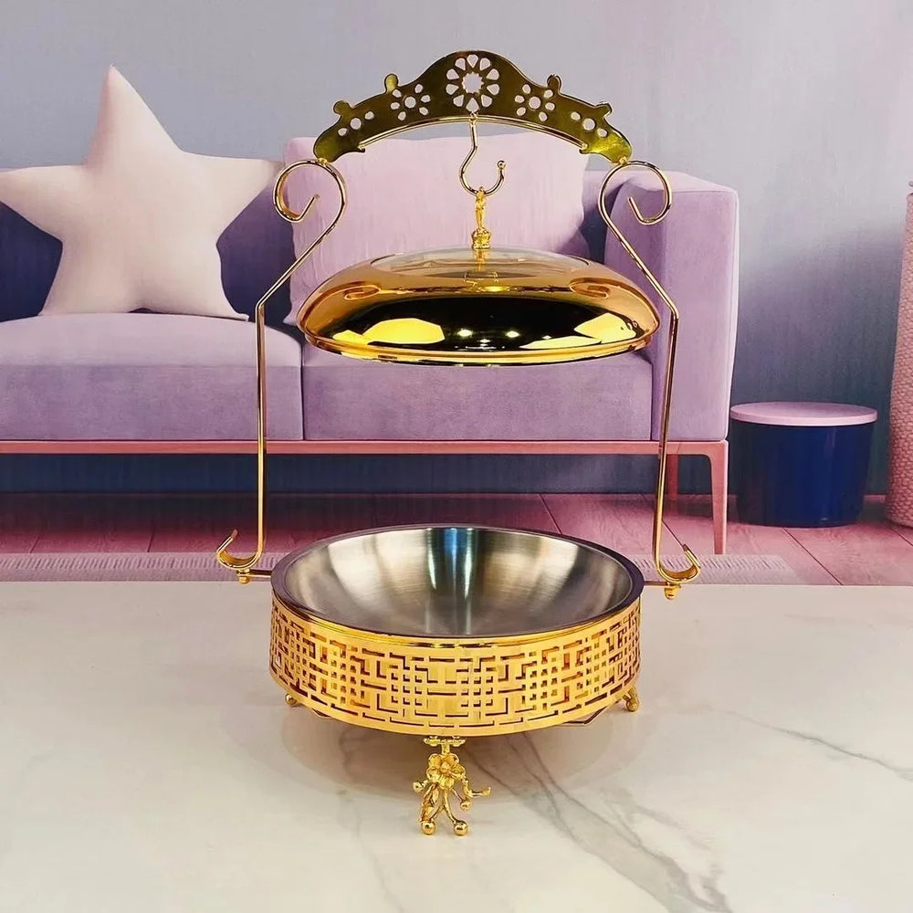 Buffet-Wärmer – Gold-Design – Vielseitige Kapazität