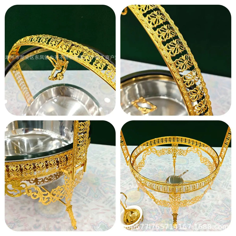 Buffet-Warmhalteofen – Gold Hängend Design 9L