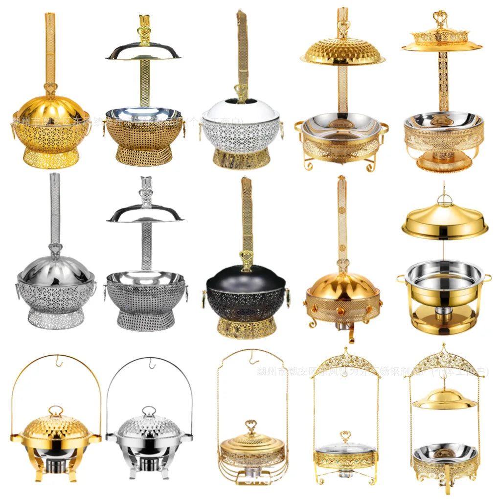 Buffet-Warmhalteofen – Gold Hängend Design 9L