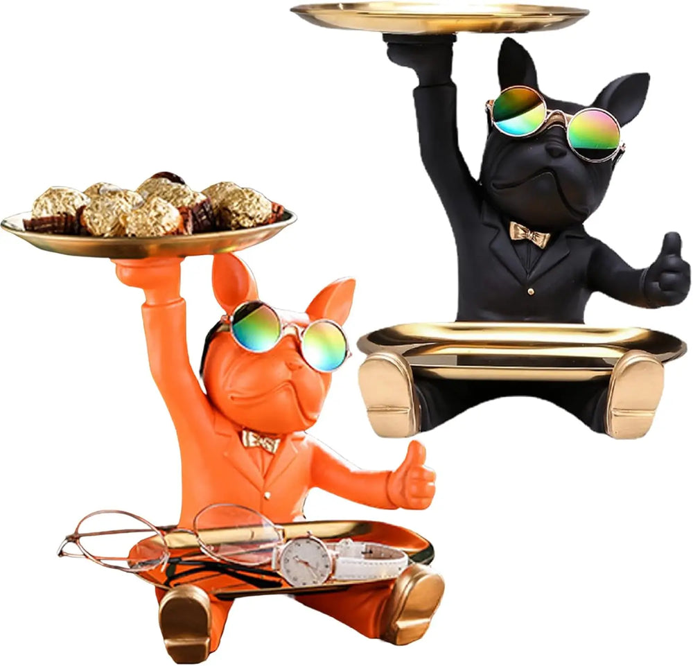 Bulldog Aufbewahrung – Resin Design für Schreibtisch