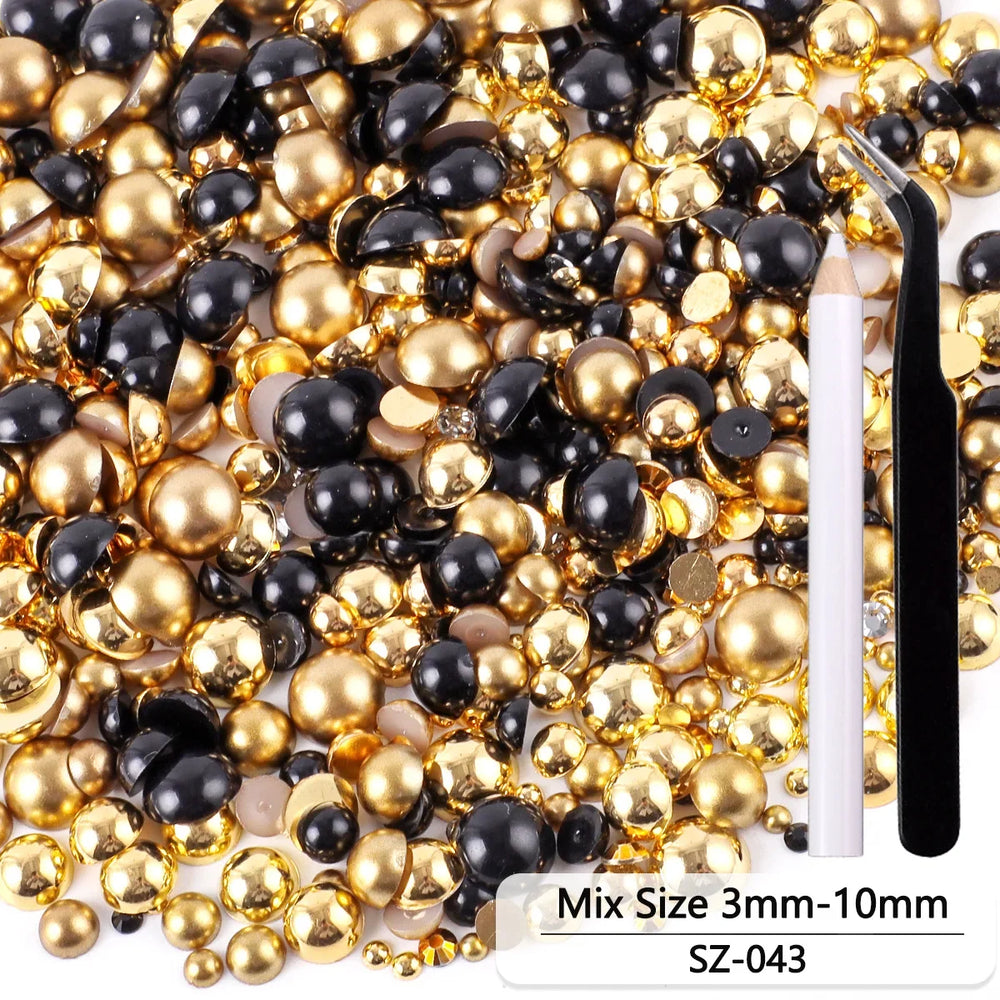 Bunte Harzperlen DIY mit Süssem Stil, Farbe SZ-54, Grösse 100g