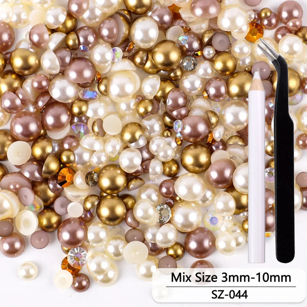 Bunte Harzperlen im süssen Stil in verschiedenen SZ-54 Farben