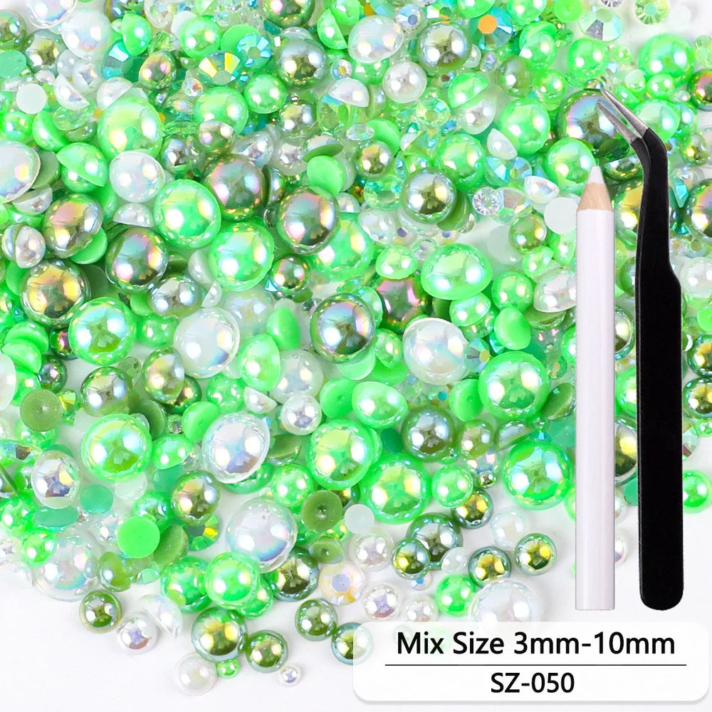 Bunte Harzperlen im süssen Stil aus ABS in diversen Farben