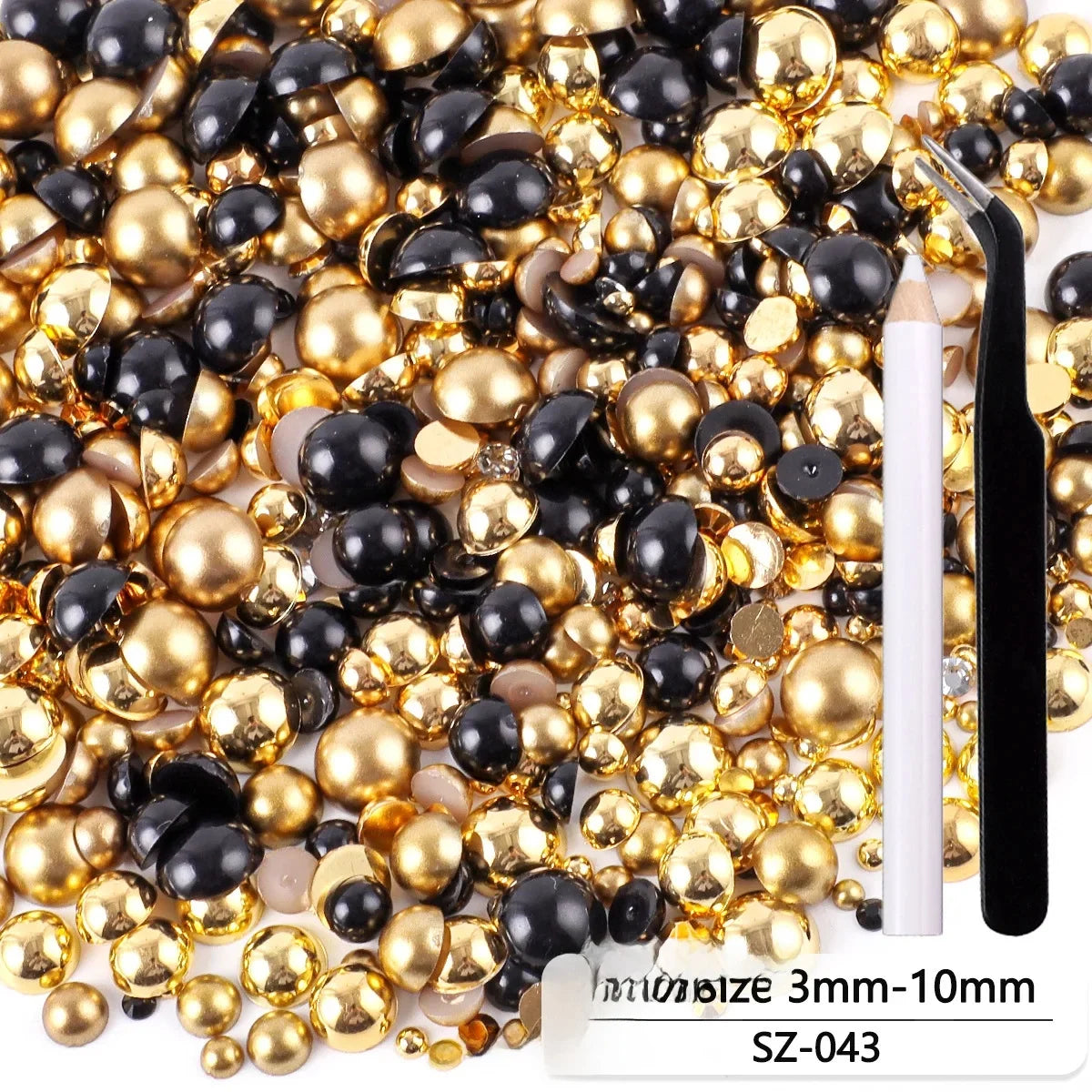 Bunte Harzperlen im süssen Stil, vielseitig einsetzbar, in Farbe SZ-54, Grösse 100g mit Werkzeugen