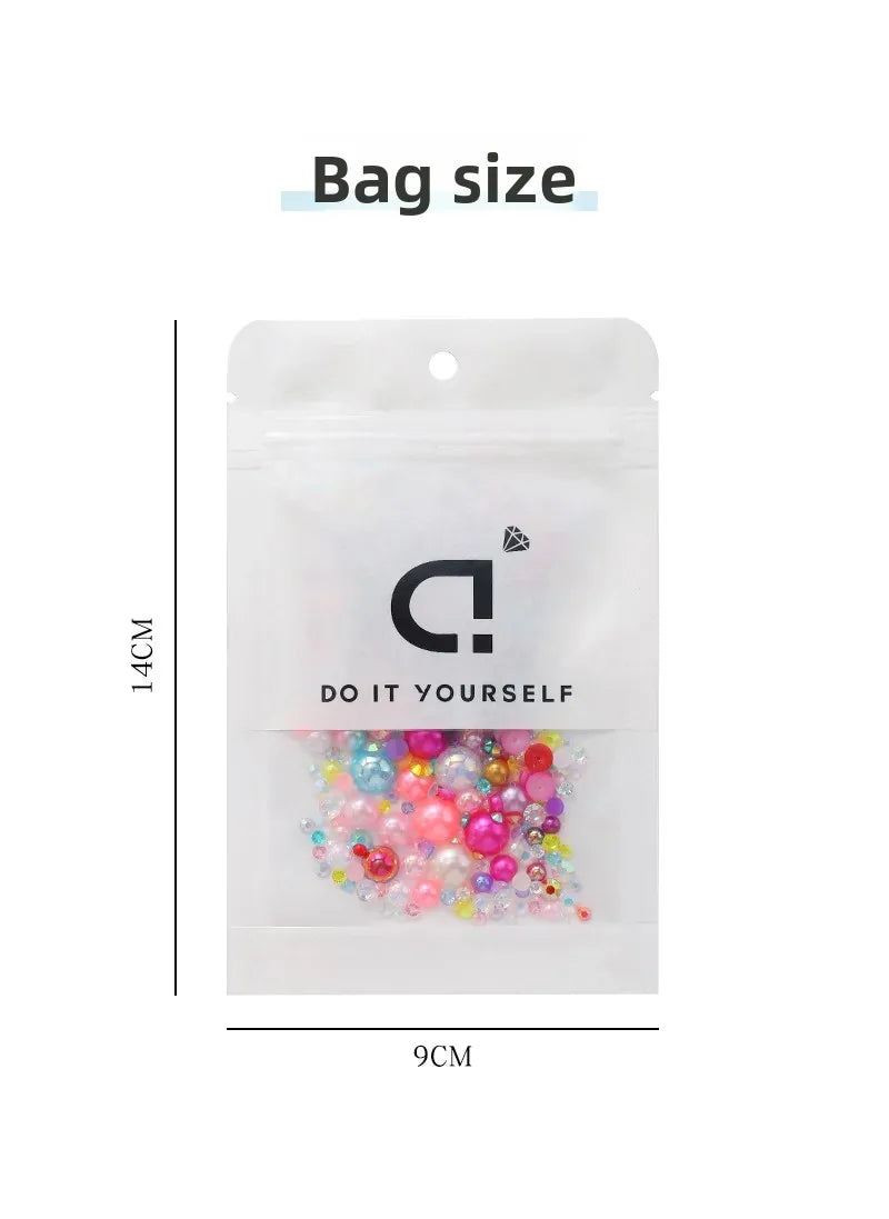 Bunte Perlharze – Elegantes Halb-Rund Design