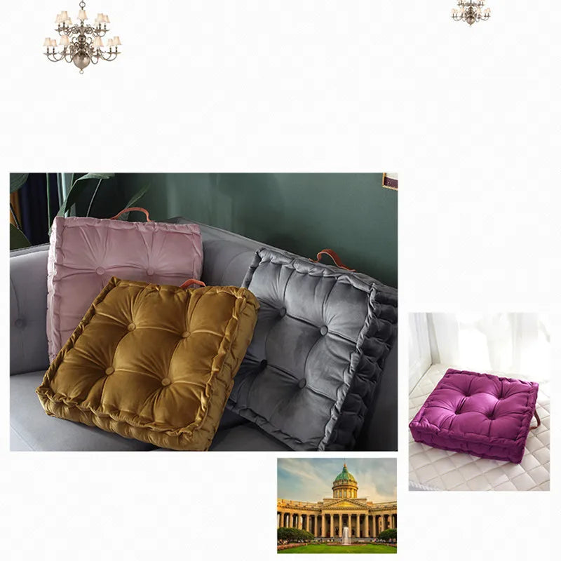 Bürostuhlkissen – Weiches Niederländisches Velours – 42x42cm