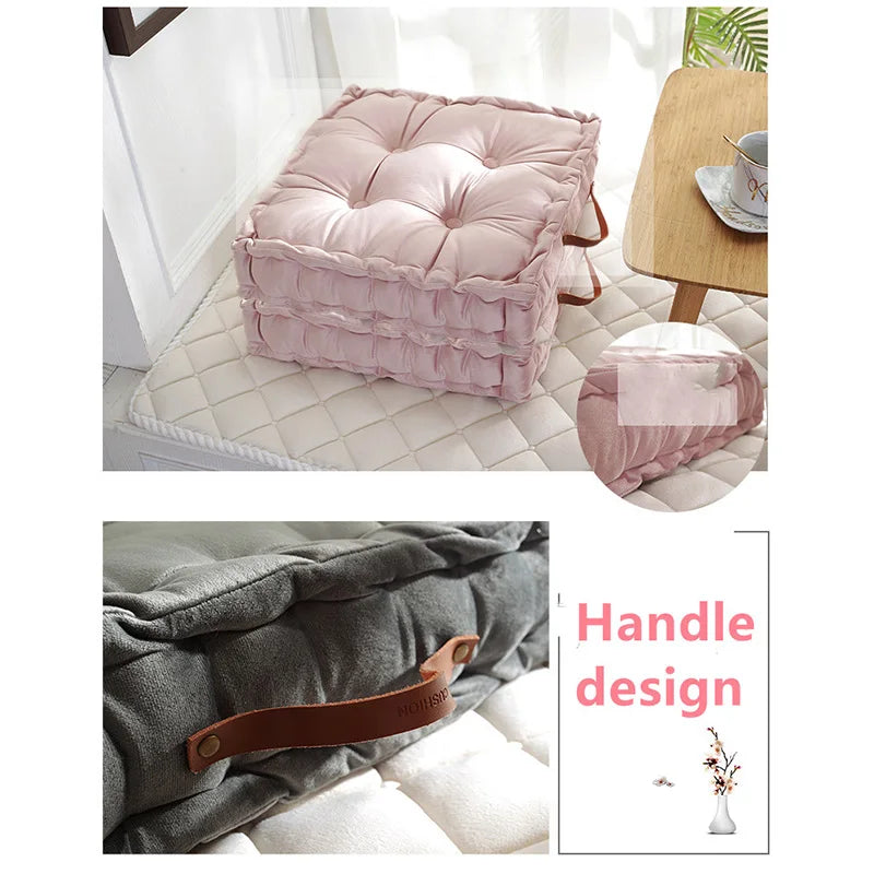 Bürostuhlkissen – Weiches Niederländisches Velours – 42x42cm