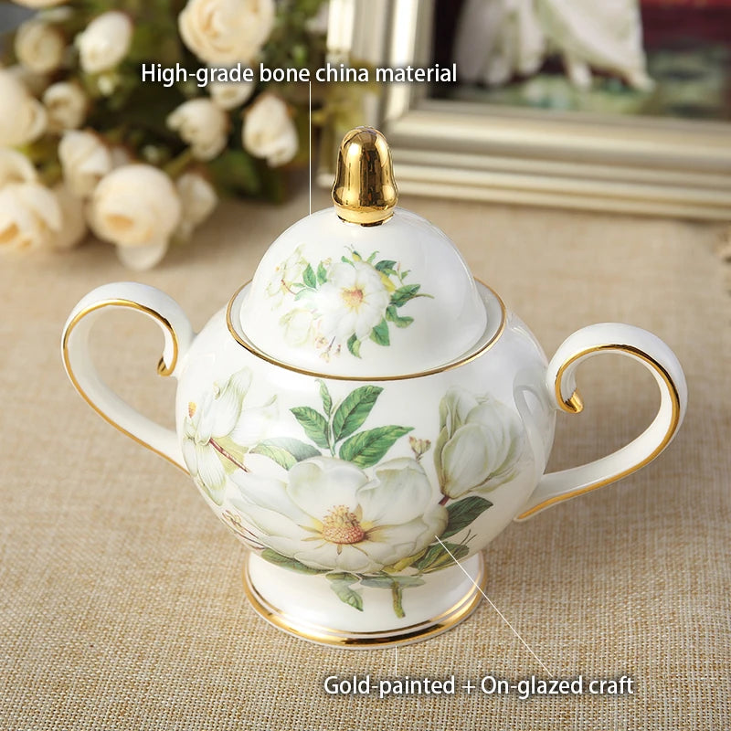 Camellia Kaffeeset – Vintage Bone China – Komplettset für Tee & Kaffee