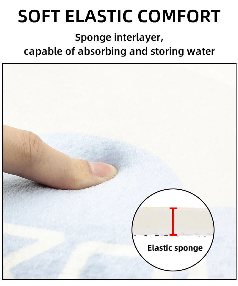 Cartoon Badezimmermatte – Gummi Modernes Design – 40x60cm