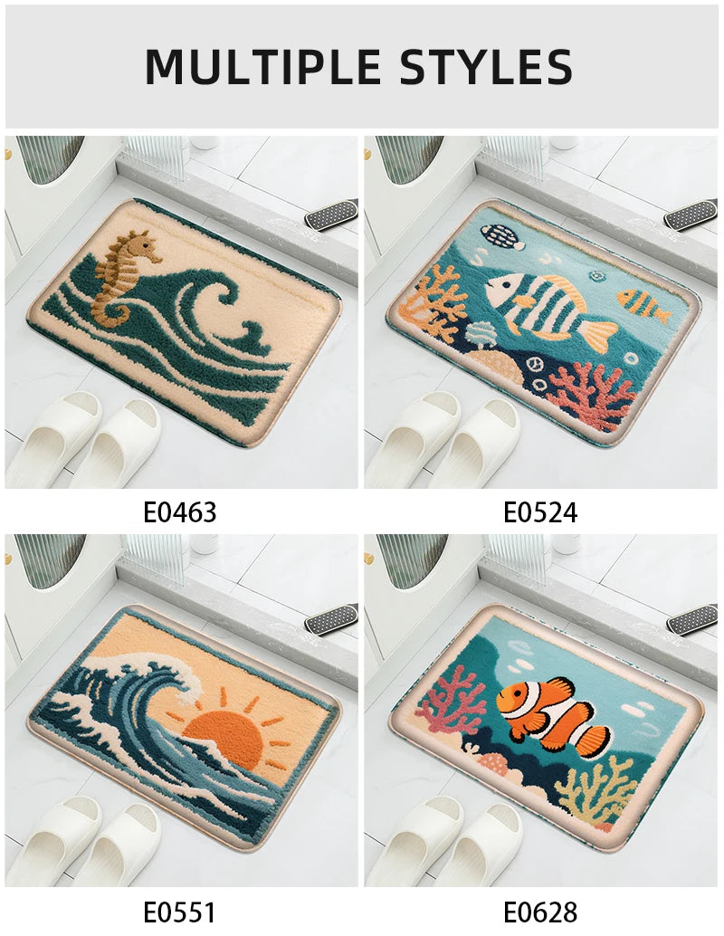 Cartoon Badezimmermatte – Gummi Modernes Design – 40x60cm