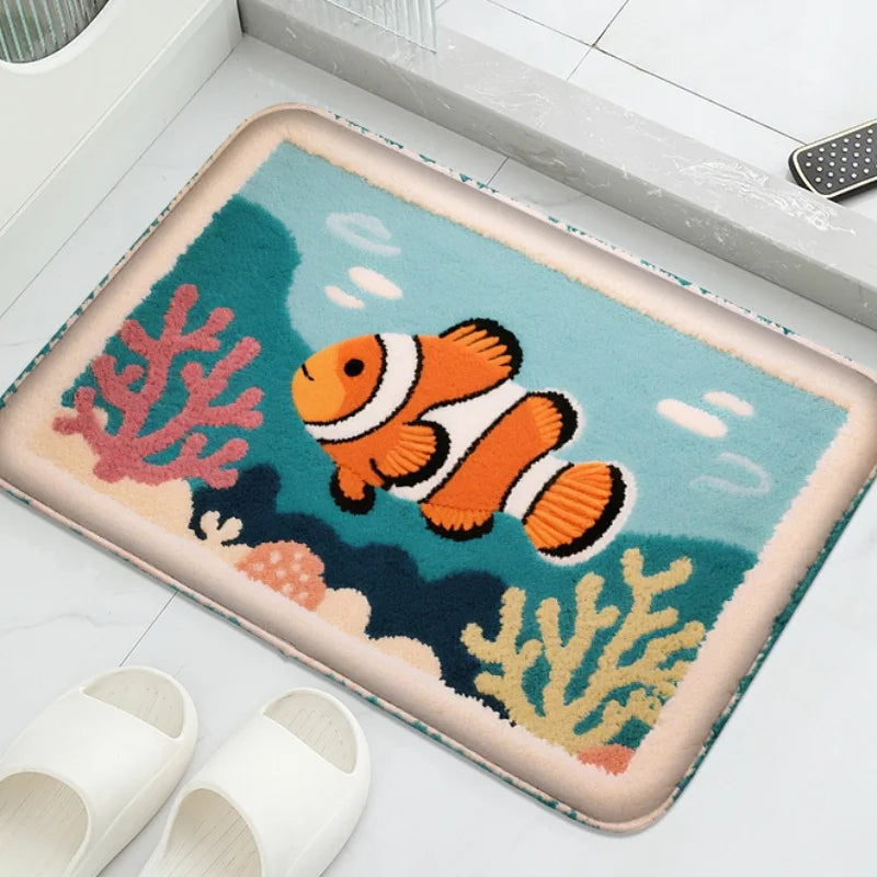 Cartoon Badezimmermatte – Gummi Modernes Design – 40x60cm
