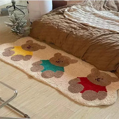 Cartoon Bettvorleger in Mehrfarbig aus Polyester mit Imitationskaschmir, Grösse 50x120cm