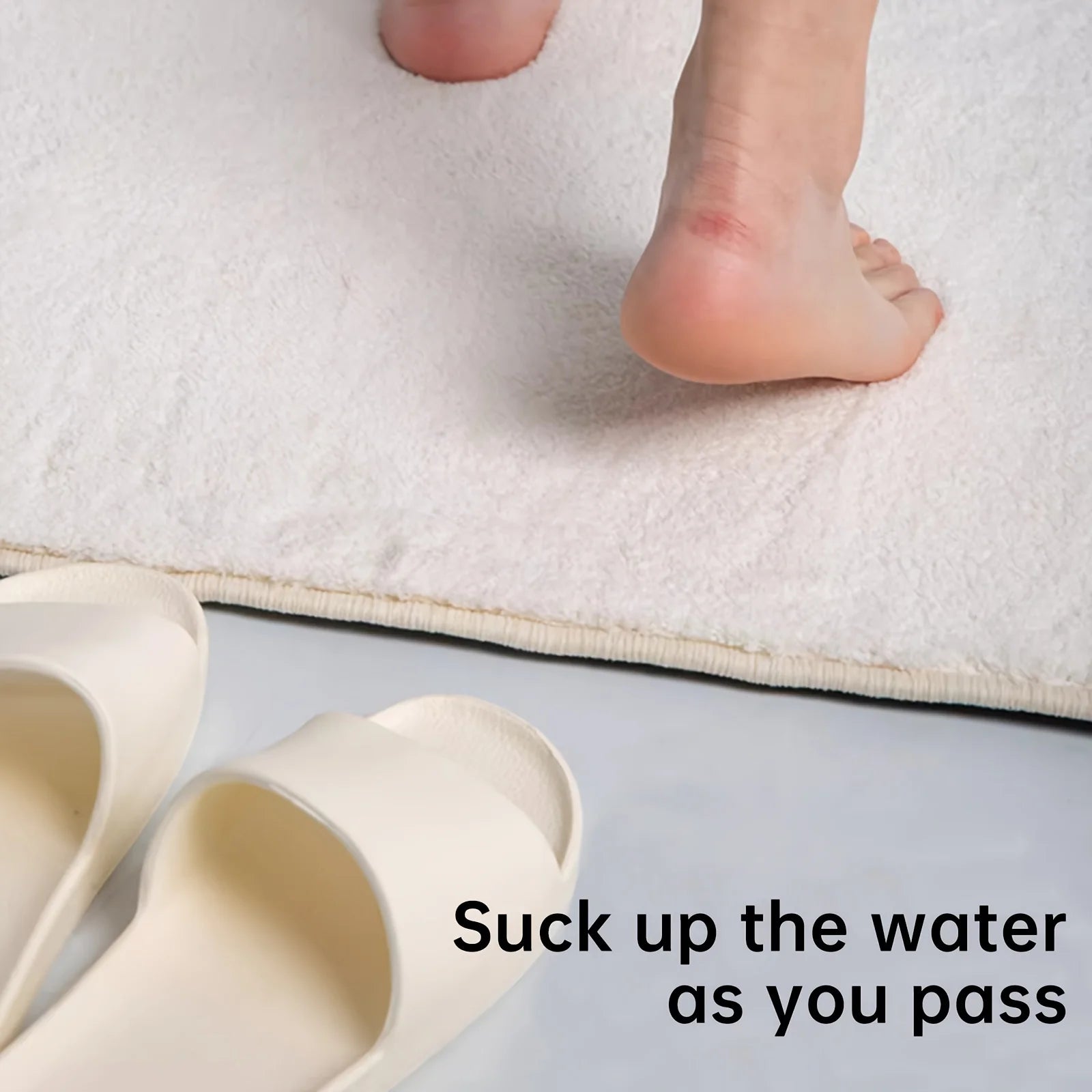 Cartoon-Hund Streifen Badematte – Polyester – 500MMx800MM