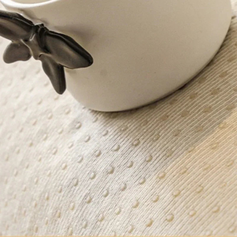 Chenille Sofabezug aus 100% Polyester in Beige, 90x320 cm, rutschfest