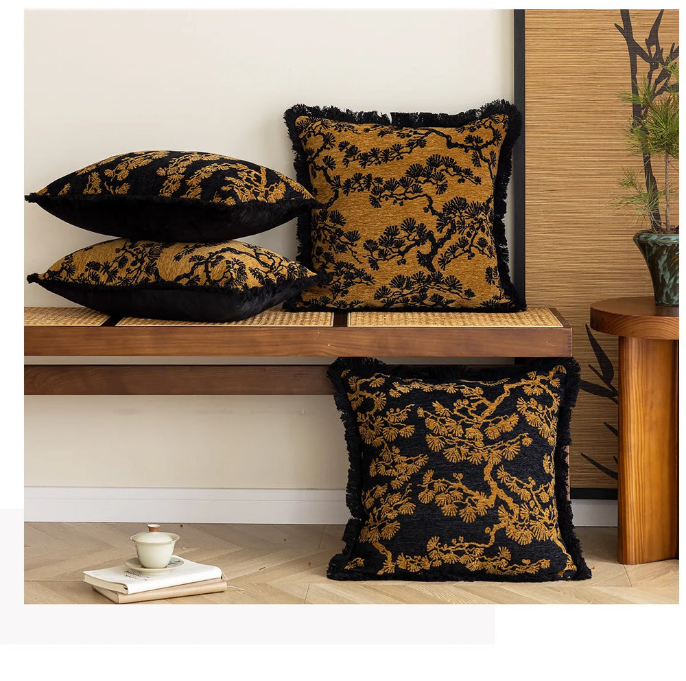 Chinesische Klassische Kissenbezüge – Besticktes Blumenmuster – 45x45cm / 30x50cm