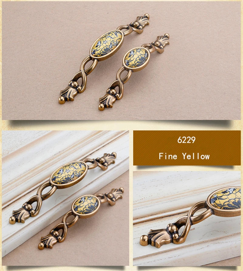 Chinesischer Kristallgriff – Zinklegierung – Verschiedene Grössen