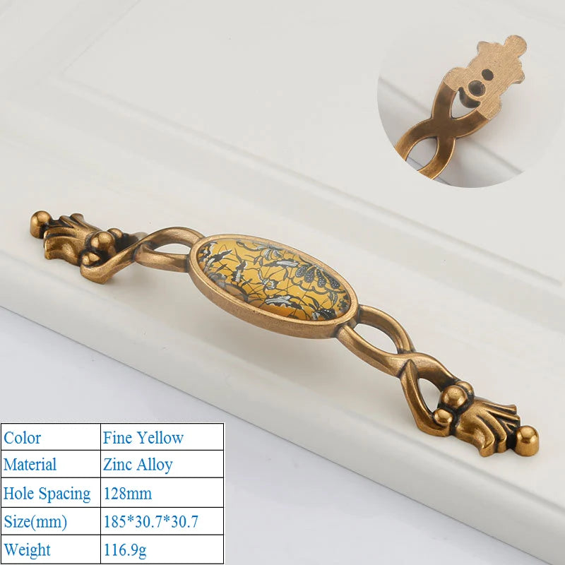 Chinesischer Kristallgriff – Zinklegierung – Verschiedene Grössen