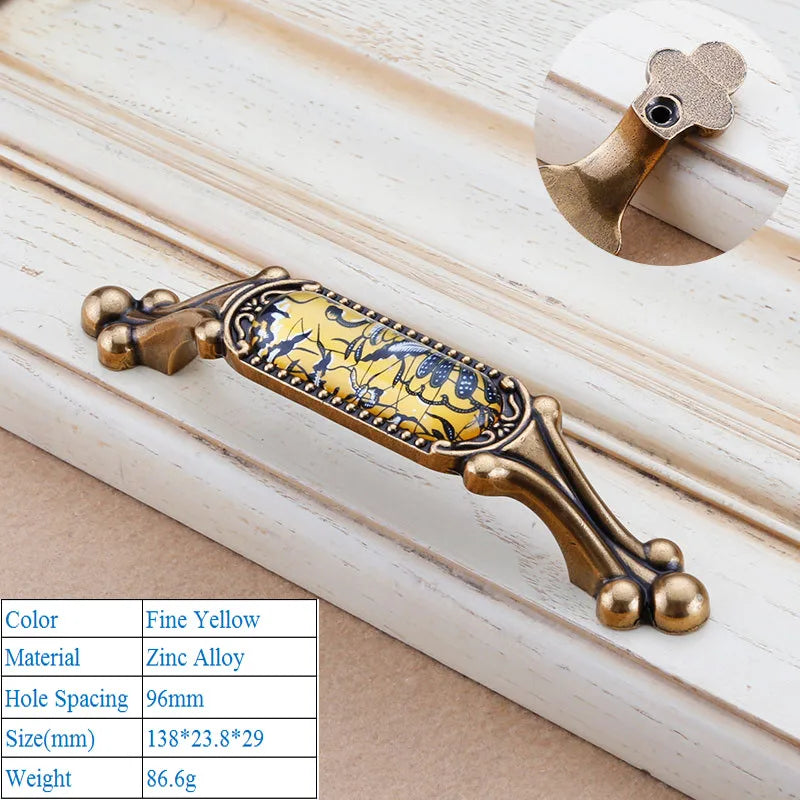 Chinesischer Kristallgriff – Zinklegierung – Verschiedene Grössen