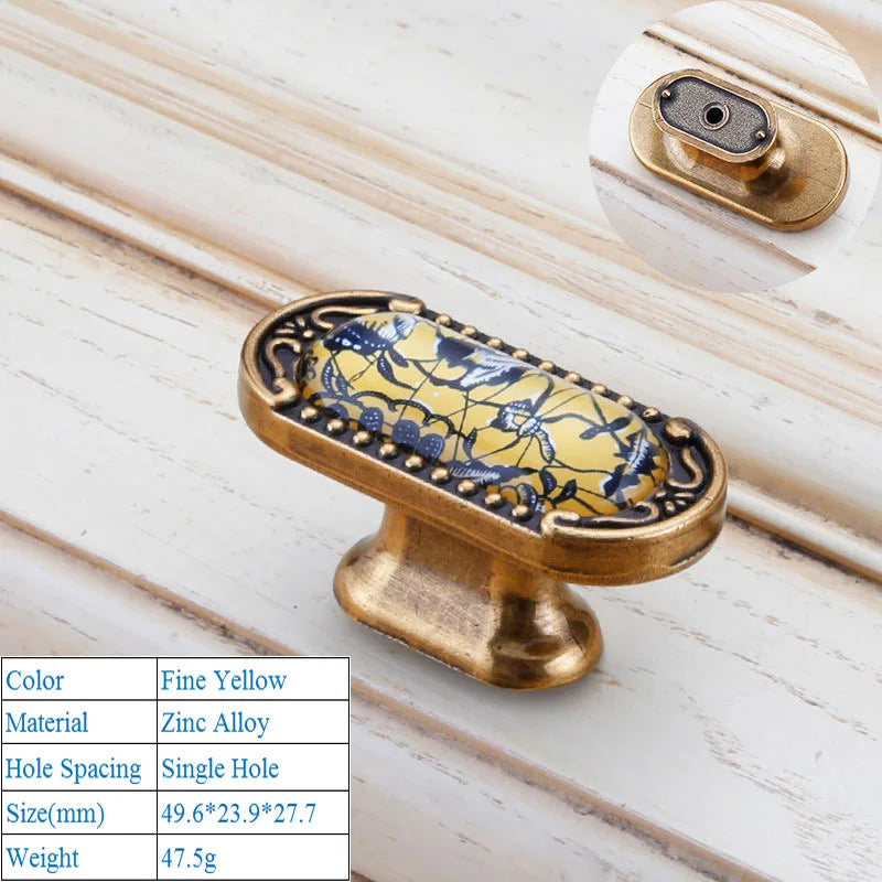 Chinesischer Kristallgriff – Zinklegierung – Verschiedene Grössen