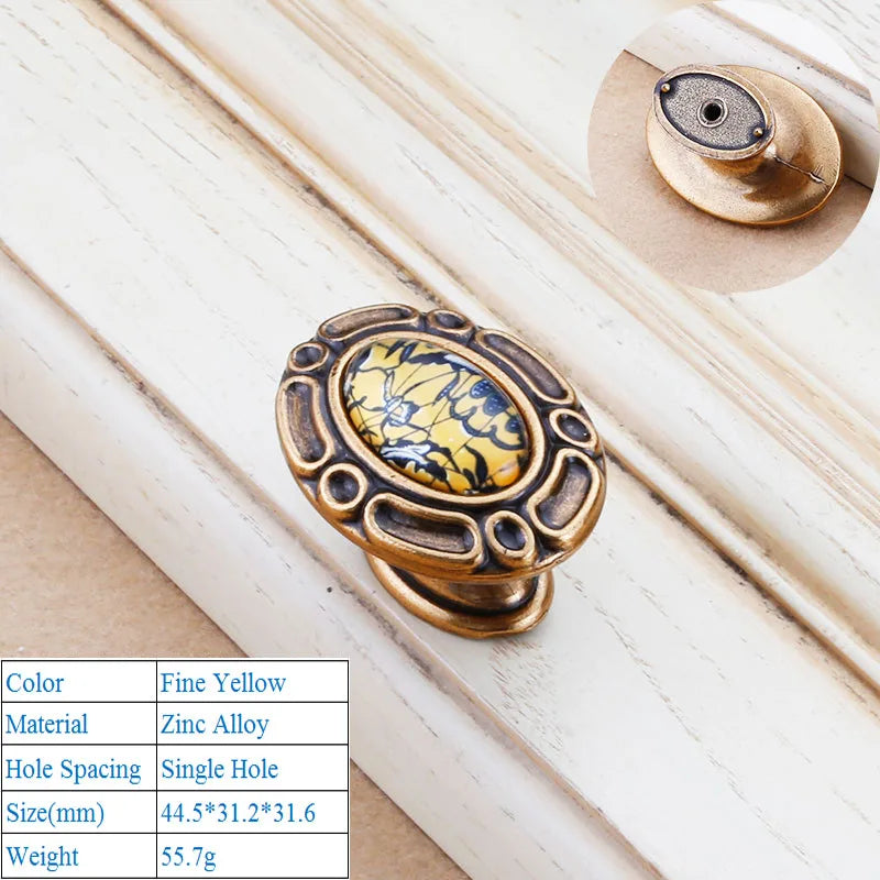 Chinesischer Kristallgriff – Zinklegierung – Verschiedene Grössen