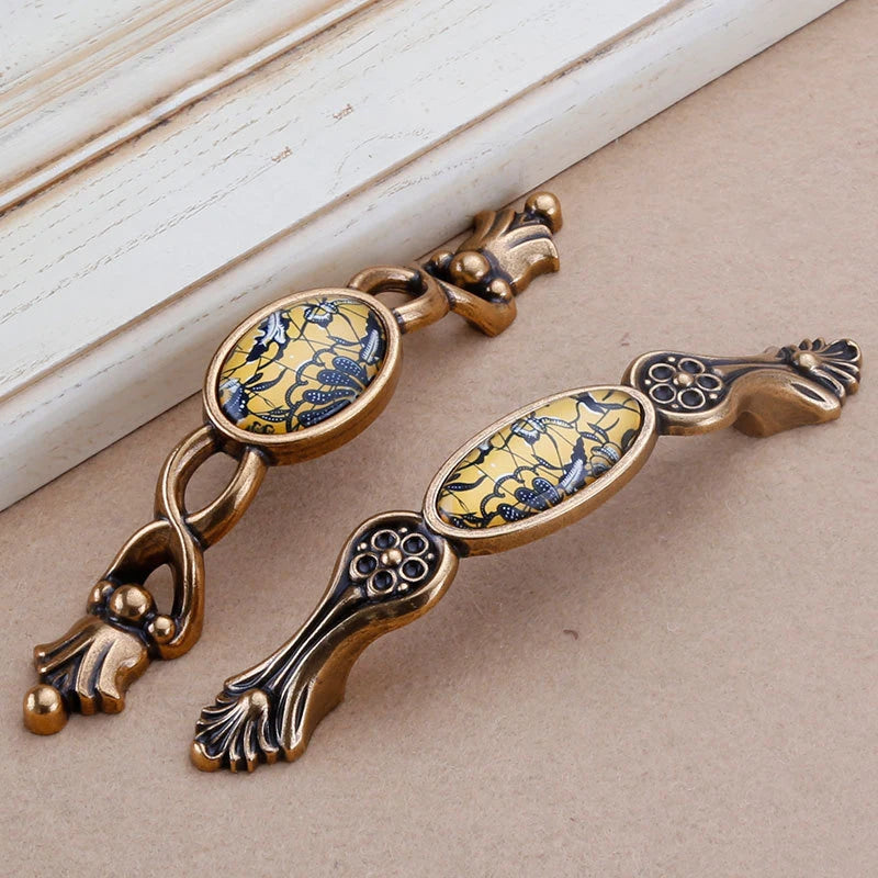 Chinesischer Kristallgriff – Zinklegierung – Verschiedene Grössen