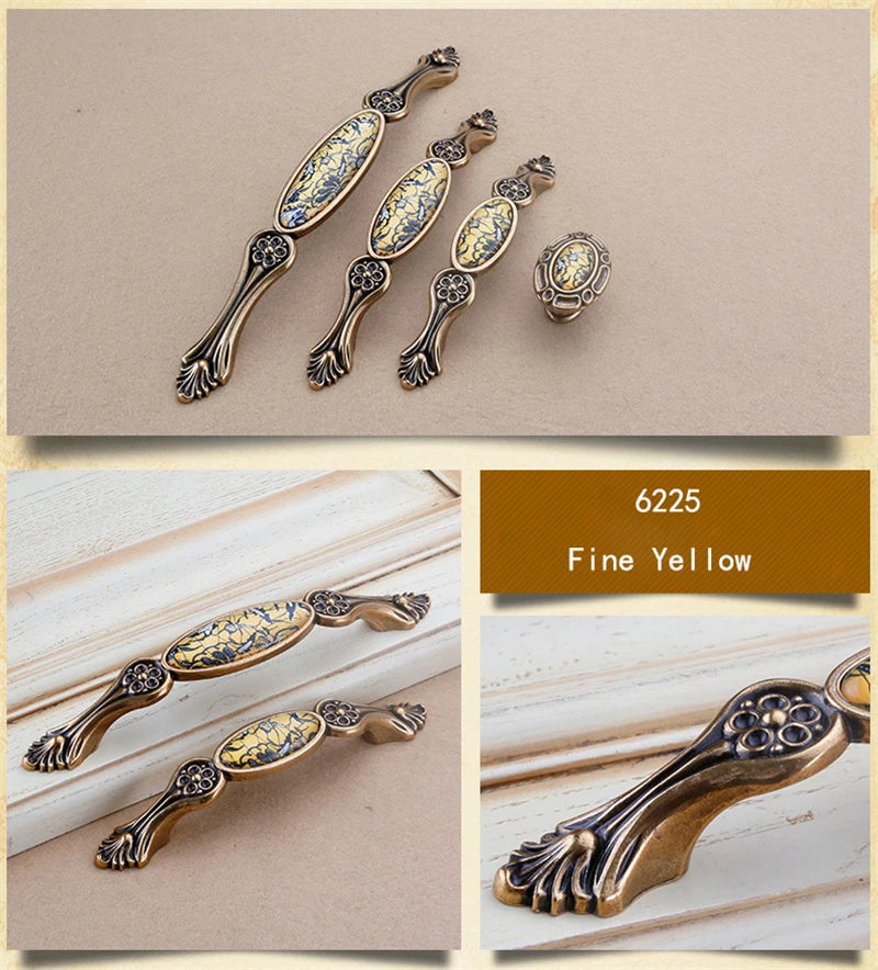 Chinesischer Kristallgriff – Zinklegierung – Verschiedene Grössen