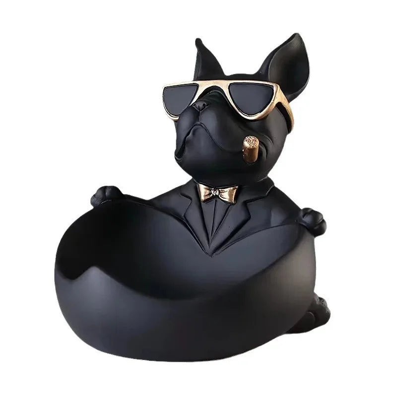 Coole Hundefigur - Harz Aufbewahrungsbox - 19.5x21.8x21cm