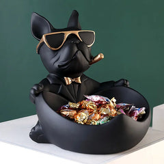 Coole Hundefigur - Harz Aufbewahrungsbox - 19.5x21.8x21cm