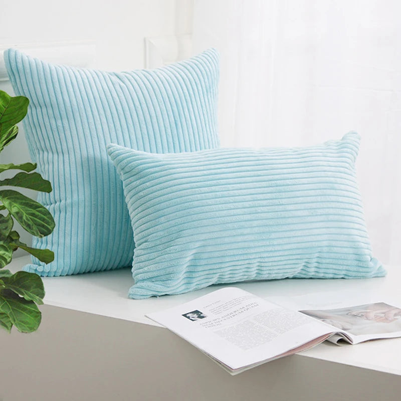 Scandi Cord-Kissenbezug in Fruchtgrün, 450mmx450mm, aus Polyester-Baumwolle