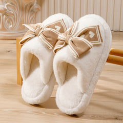 Damen Baumwoll Hausschuhe – Plüsch Komfort – Winter Innen