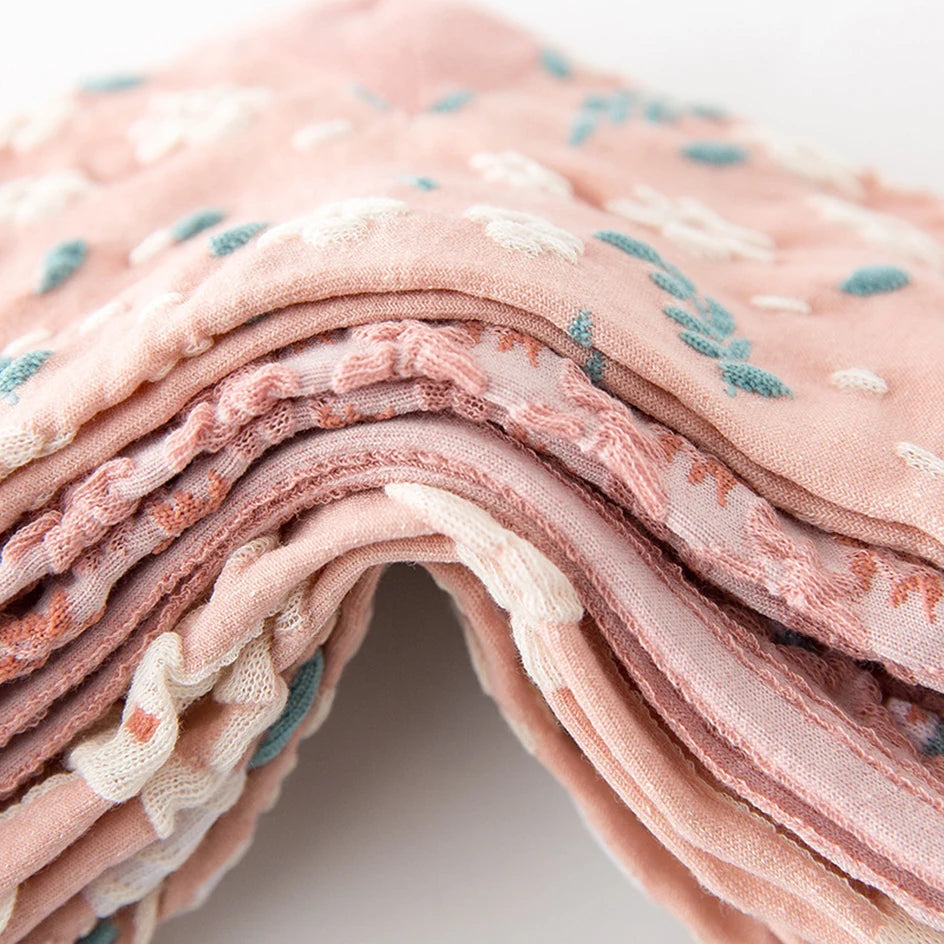 Damen Baumwollsocken – 3D Blumenstil – 5er Set