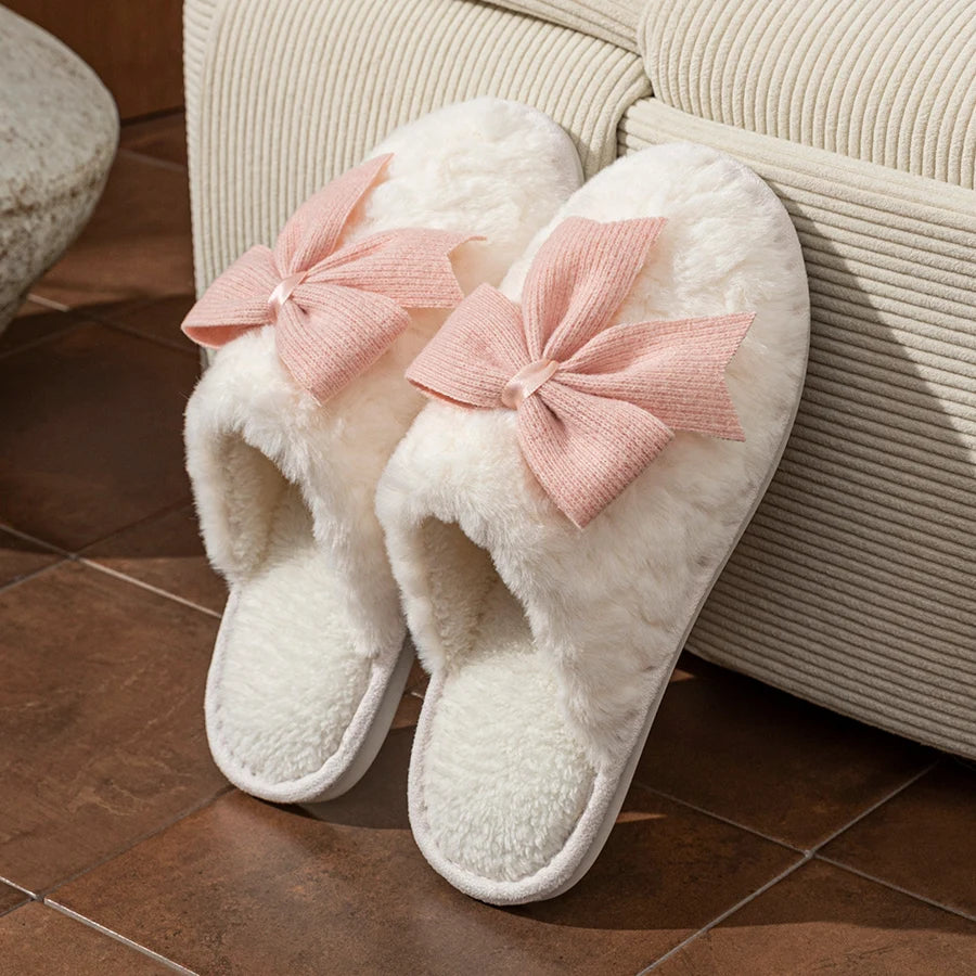 Damenhausschuhe aus Polyester in Blau, Beige, Pink mit flachem Absatz