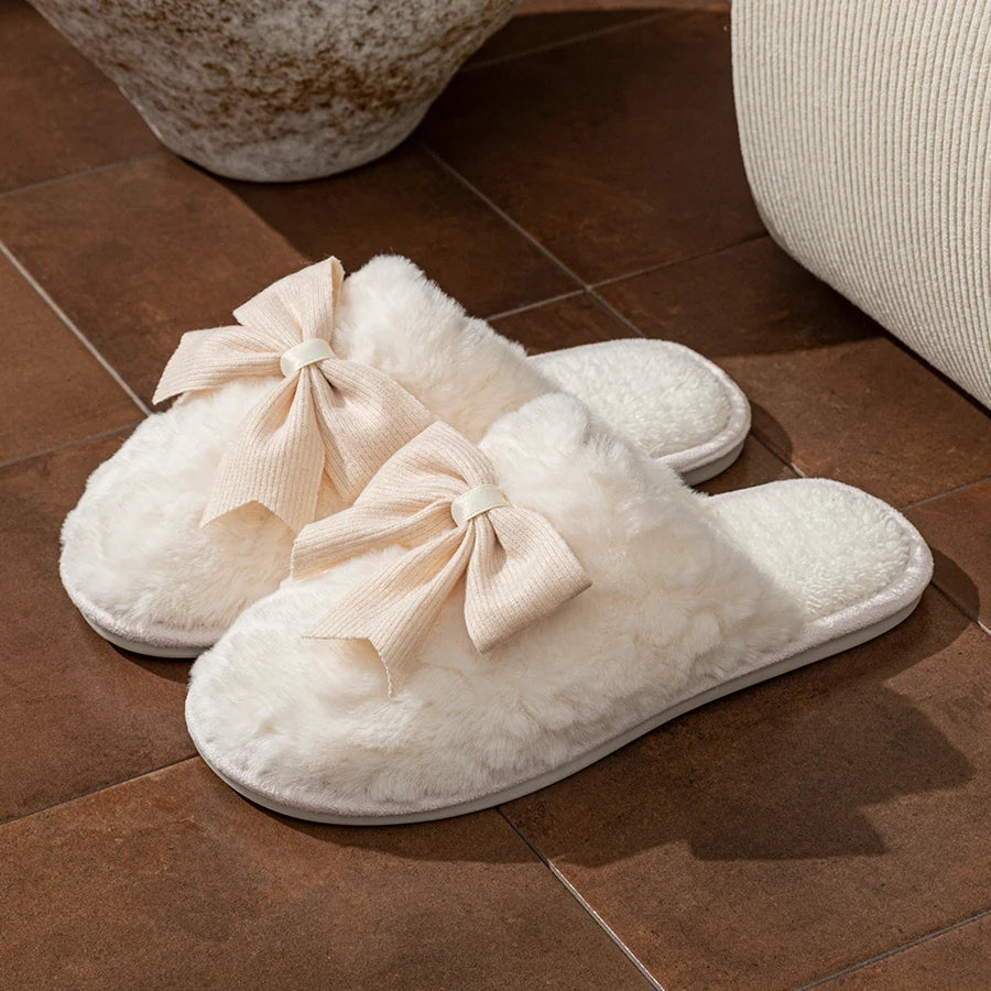 Damenhausschuhe aus Polyester in Blau, Beige und Rosa mit flachem Absatz