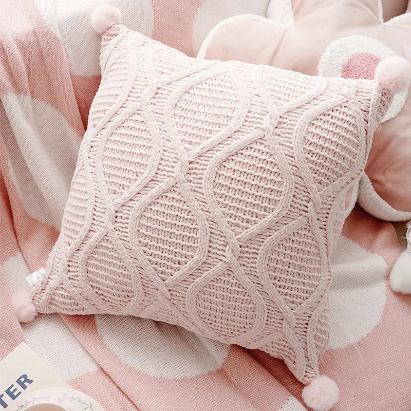 Dekokissenbezug – Gestickter Polyester Quadrat (45X45CM)