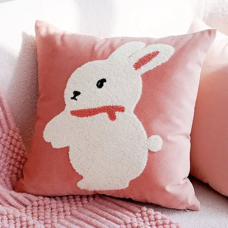 Dekokissenbezug – Gestickter Polyester Quadrat (45X45CM)