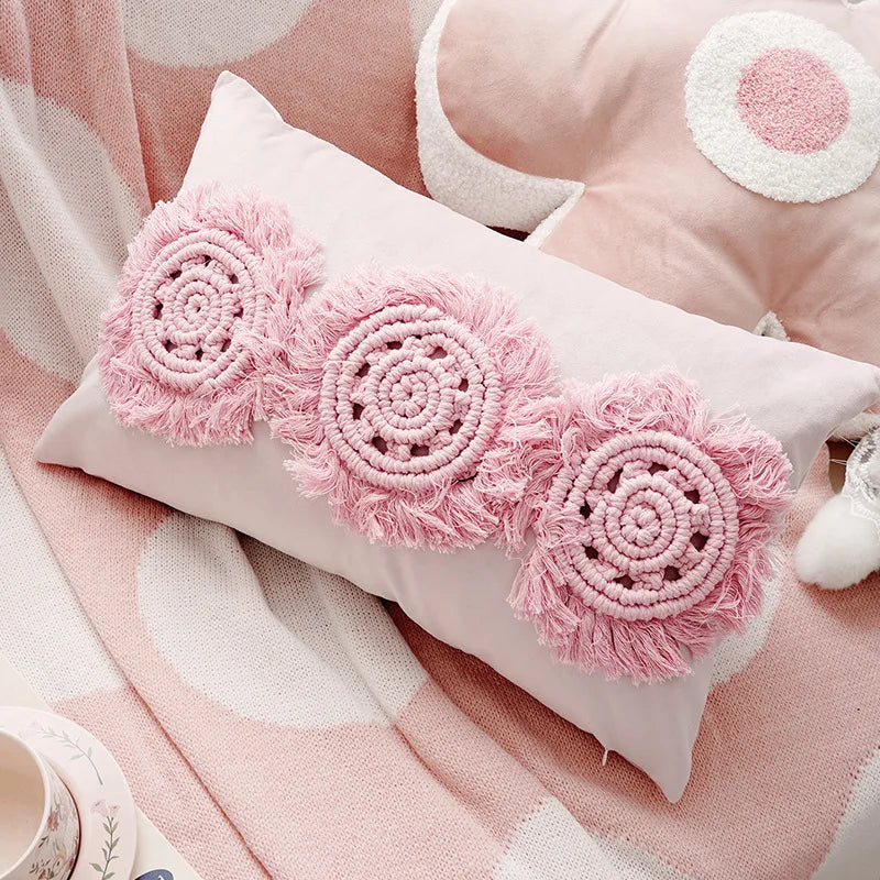 Dekokissenbezug – Gestickter Polyester Quadrat (45X45CM)