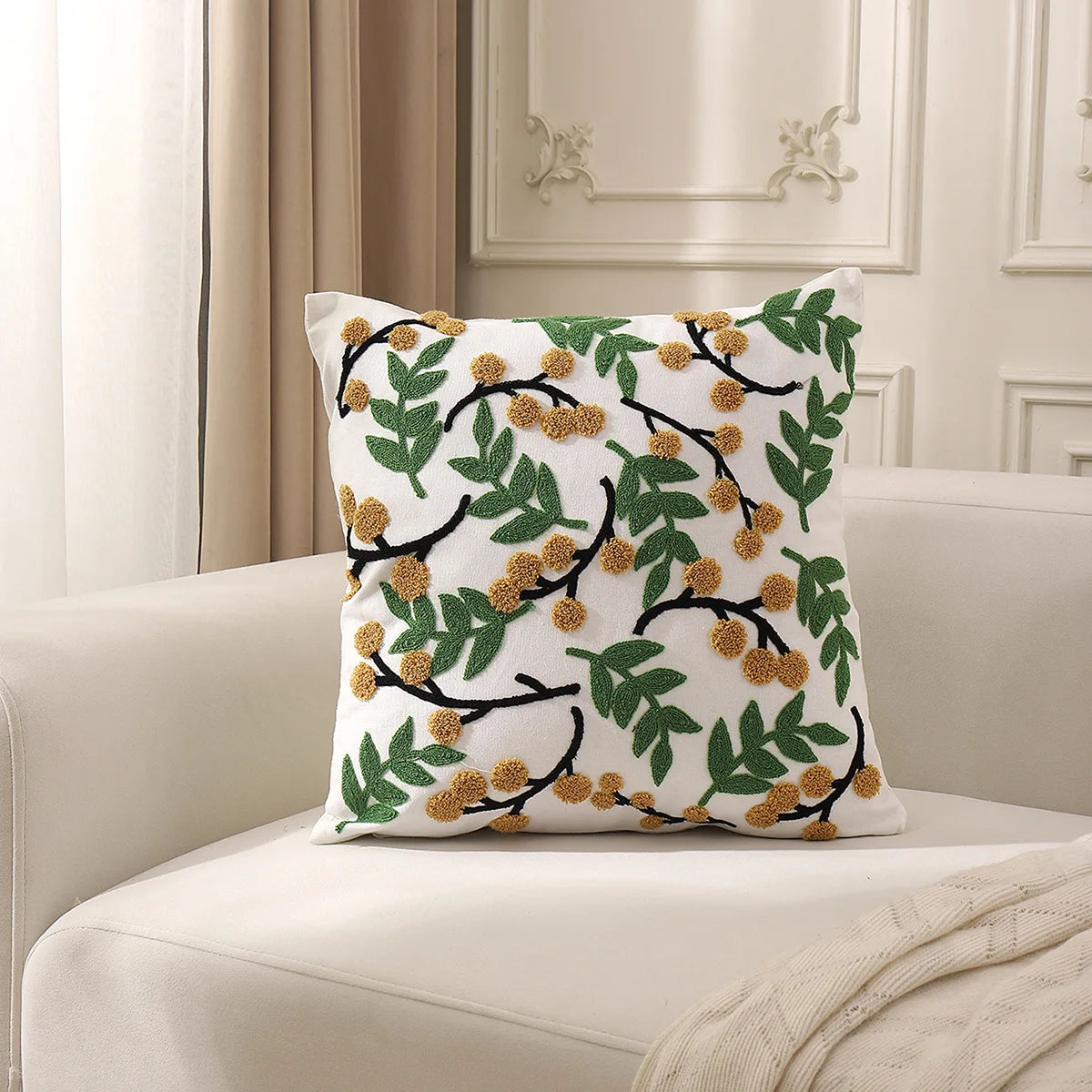 Dekokissenbezug – Rustikaler Strickstil – 45x45cm