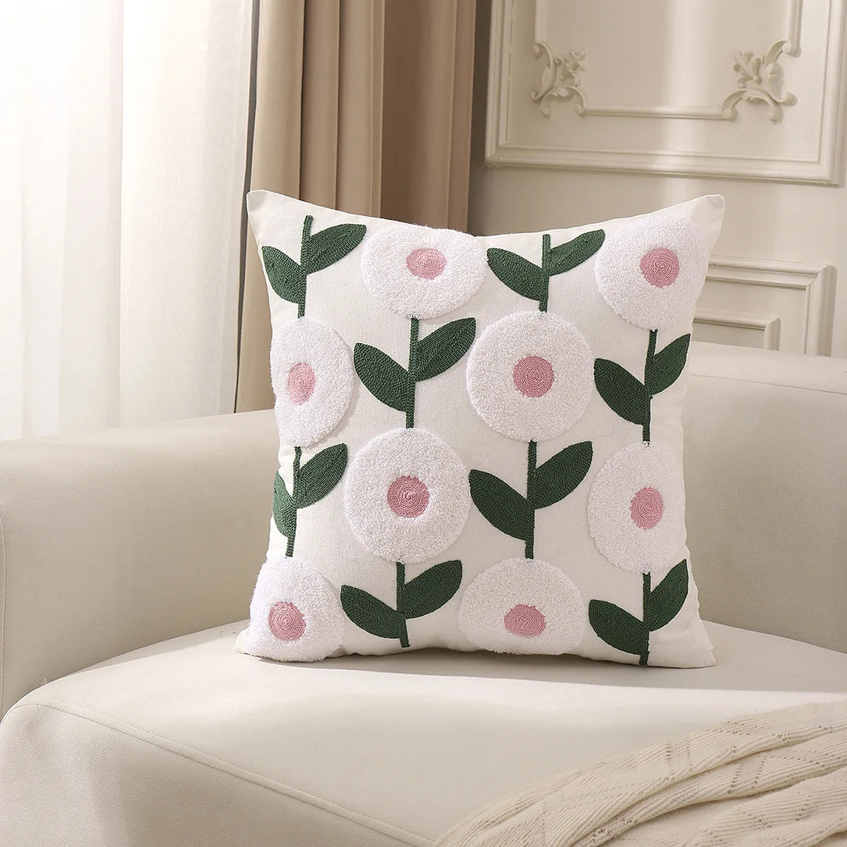 Dekokissenbezug – Rustikaler Strickstil – 45x45cm