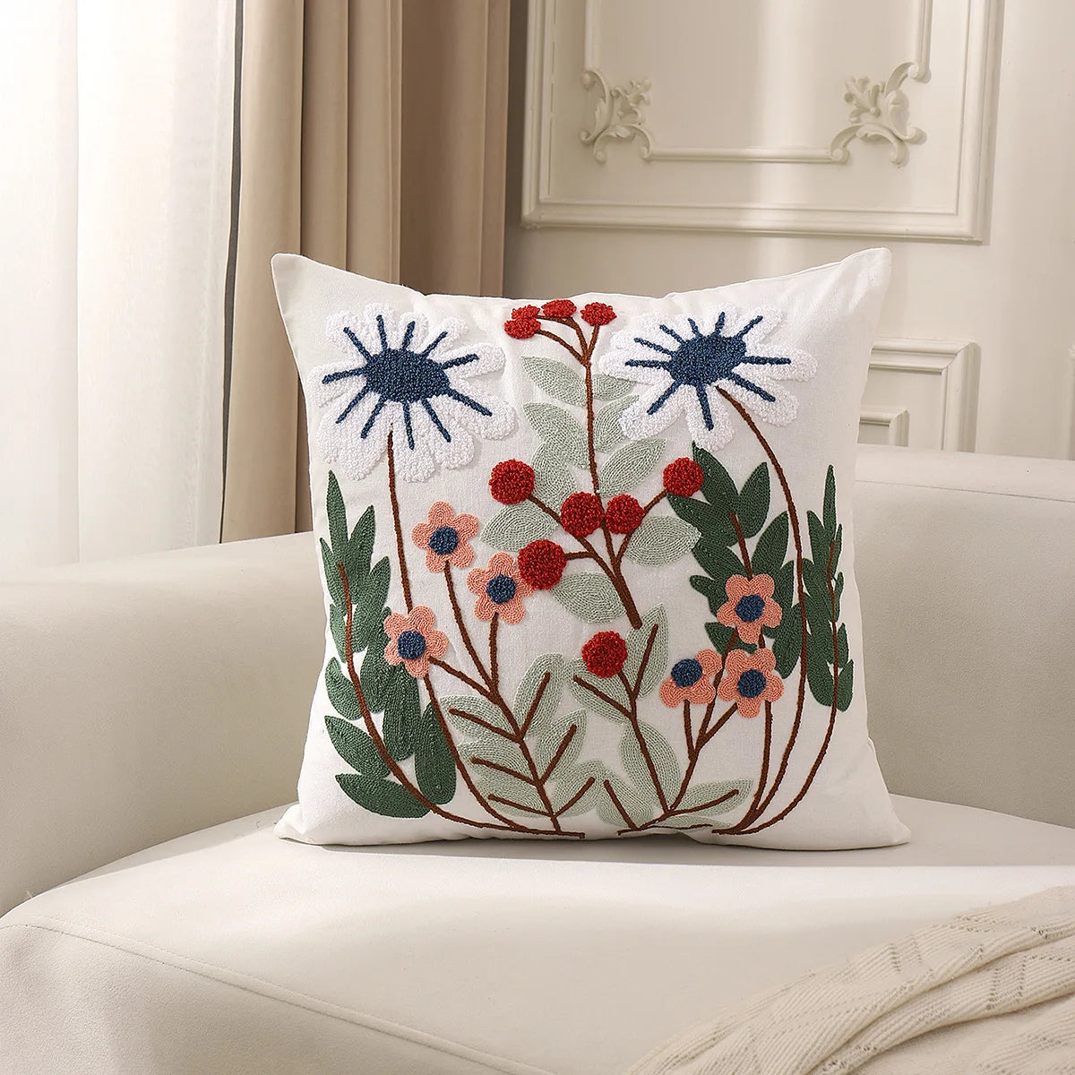 Dekokissenbezug – Rustikaler Strickstil – 45x45cm