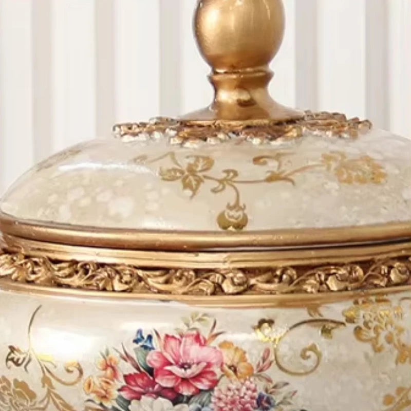 Dekorative Harzvase - Vintage-Stil - 30x21x28cm