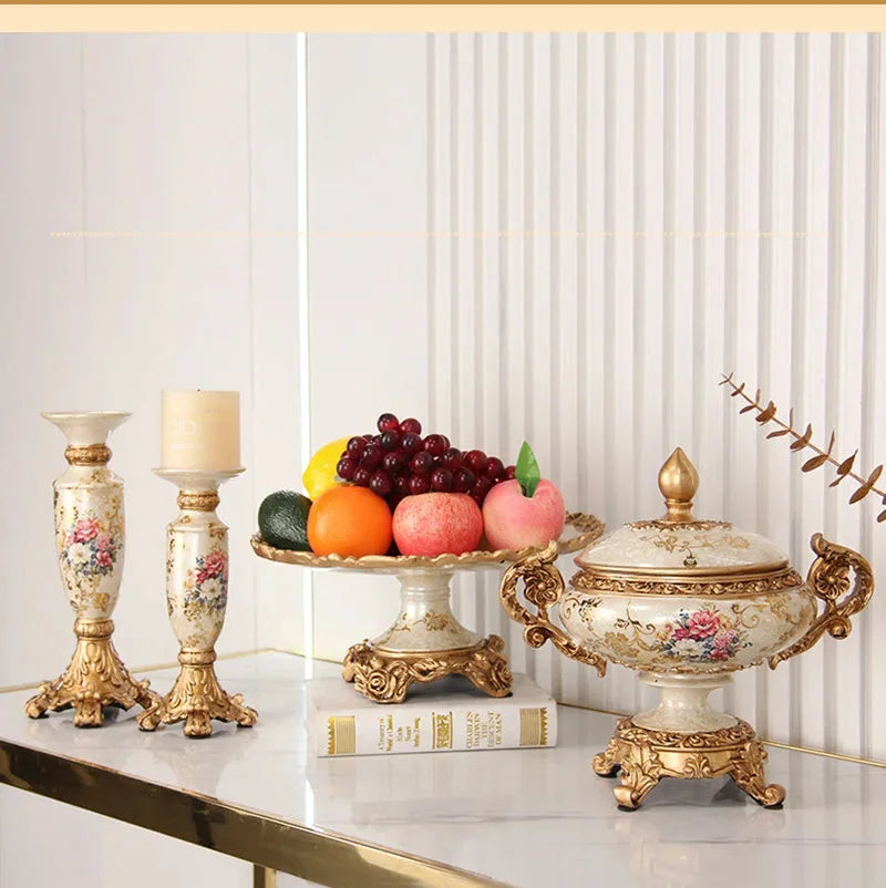 Dekorative Harzvase - Vintage-Stil - 30x21x28cm