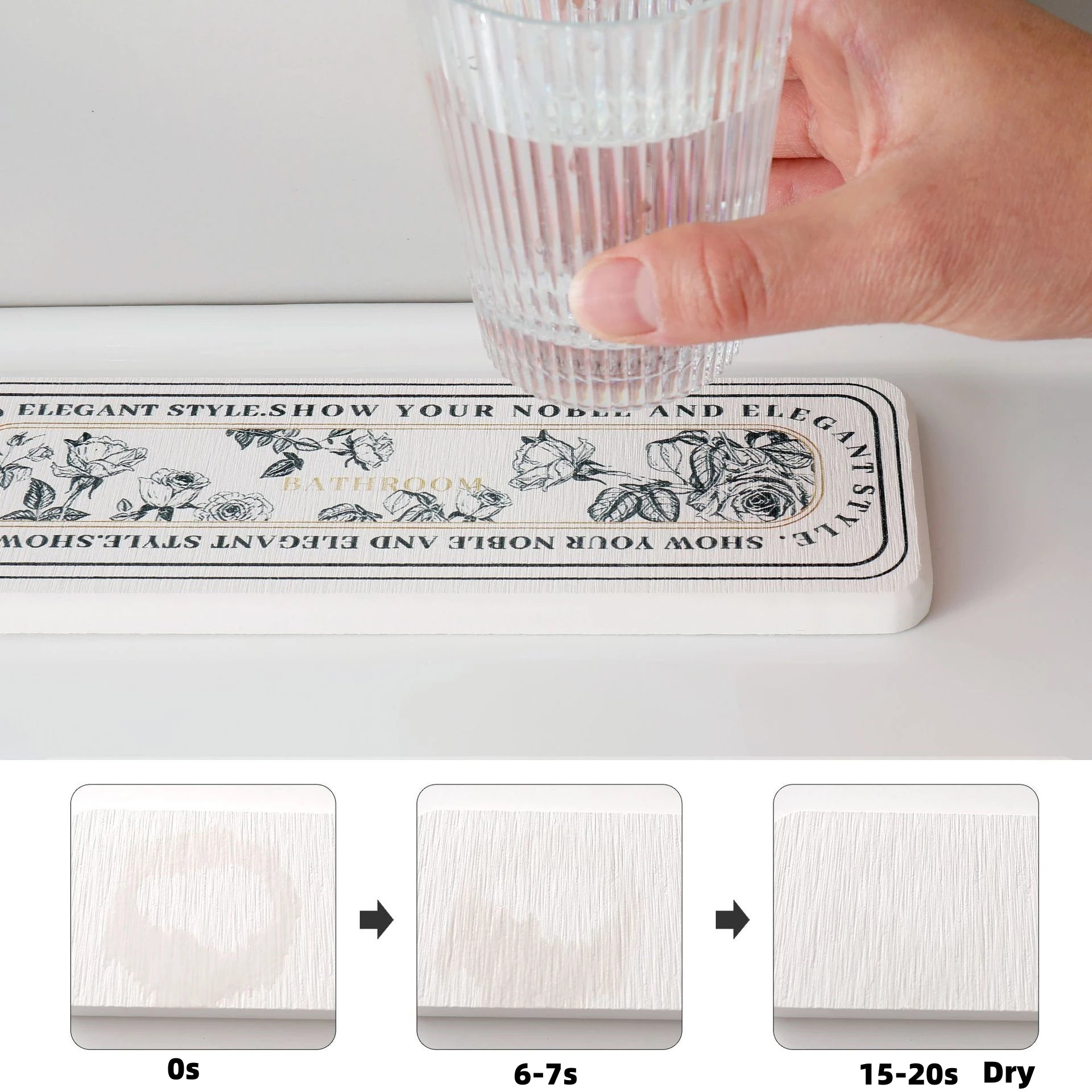 Diatomitmatte – Pastoralstil – Wasserabsorbierend