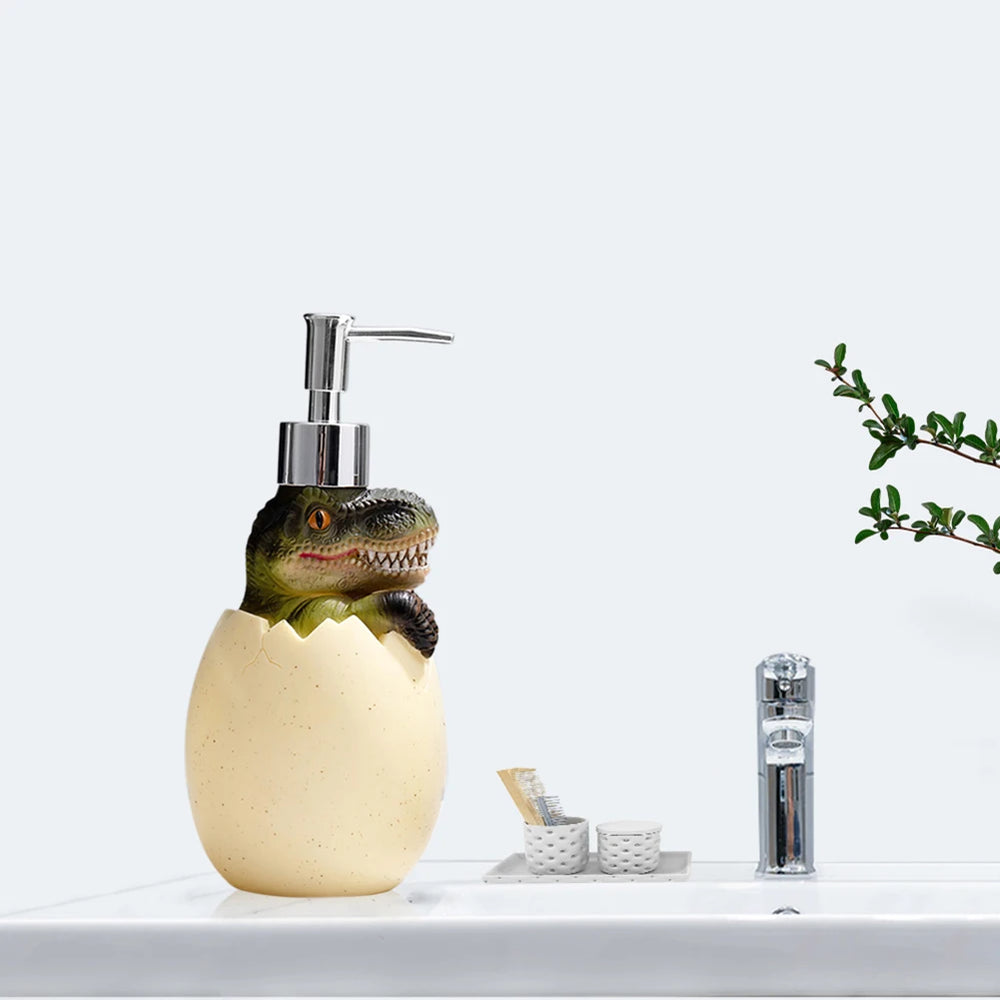 Dinosaurier Seifenspender – ABS Emaille – Ideal für Badezimmer
