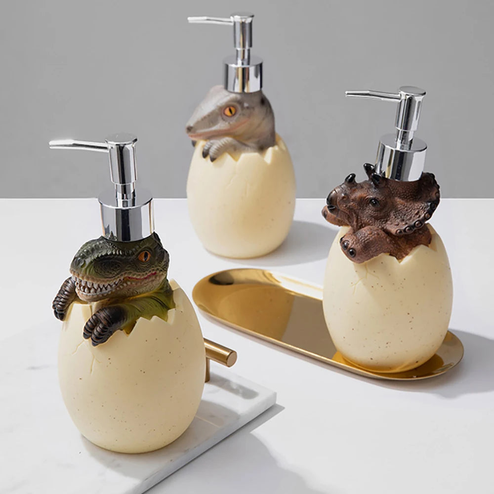 Dinosaurier Seifenspender – ABS Emaille – Ideal für Badezimmer