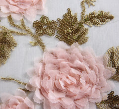 Doppellagiger Spitzen-Schirm – Elegantes Blumendesign