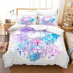 Dreamcatcher Bettwäsche Set im 3D-Vintage-Design, Farbe 1, Grösse: AU King 240x210 cm