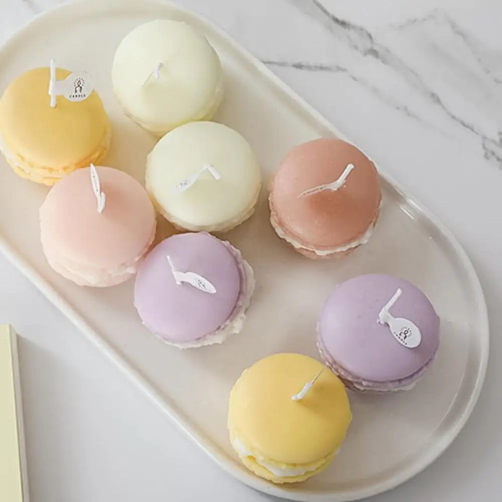 Duftkerze – Handgefertigte Macaron-Art – 4x5 cm