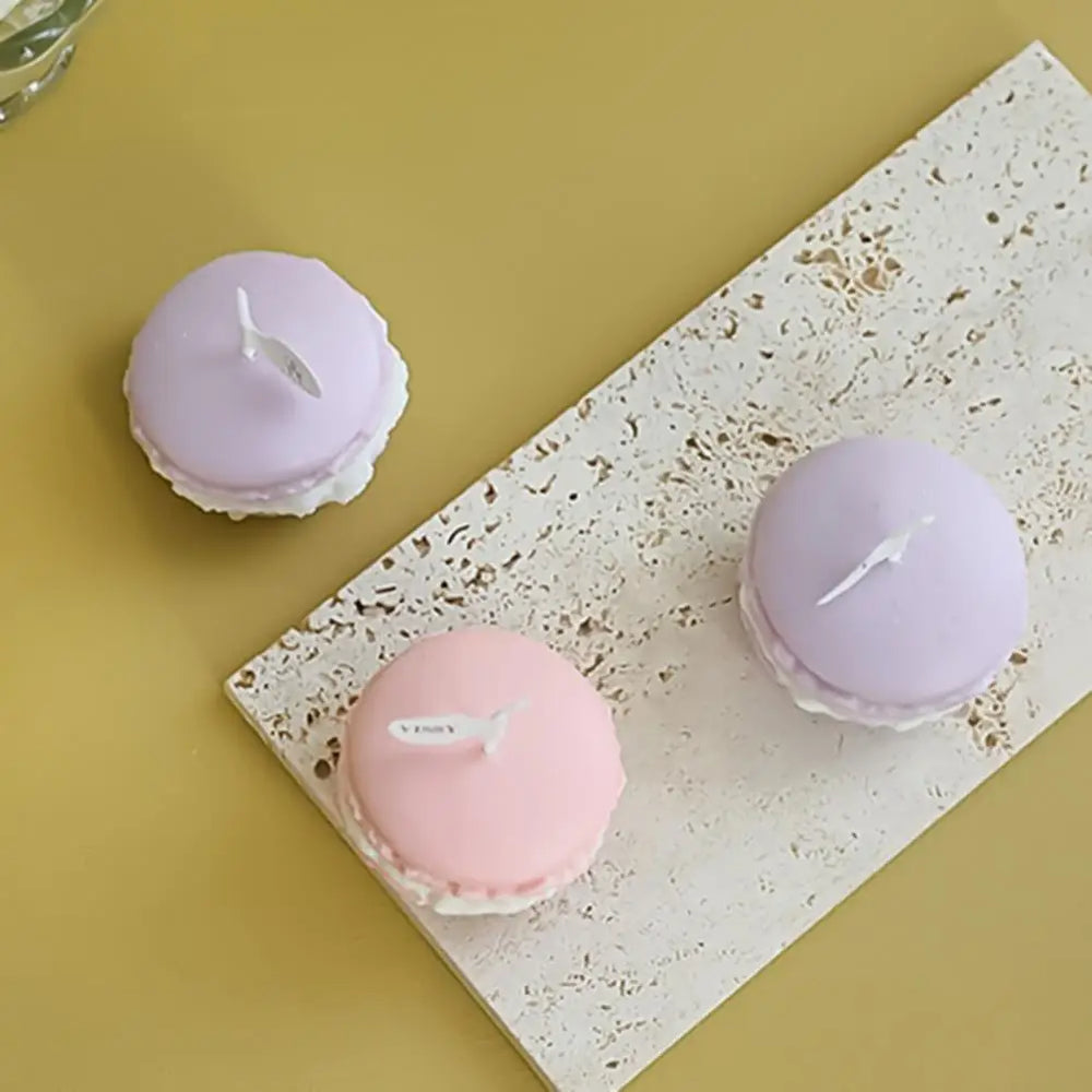Duftkerze – Handgefertigte Macaron-Art – 4x5 cm